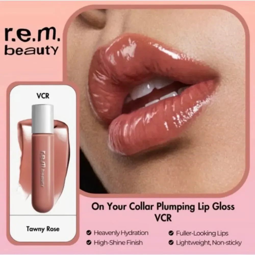 R.E.M. Beauty On Your Collar Plumping LipGloss VCR BNIB NWT